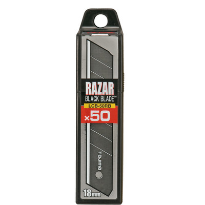TAJIMA LCB50RB-50H CUTTERKLINGEN Abbrechklingen Ersatzklingen 18 mm Razar Black