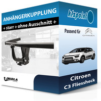 für Citroen C3 Fliessheck 07.2016-Jetzt Imiola HAK-POL AnhäNgerkupplung Starr