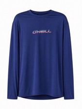 O Neill Men s XL Blue Long Sleeve Rash Guard Swim Surf Shirt Stretch