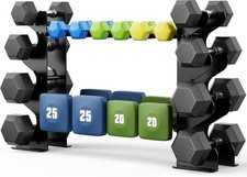 4-Tier Dumbbell Rack Stand Home Gym Rack Only Holder Dumbbells Free Weights