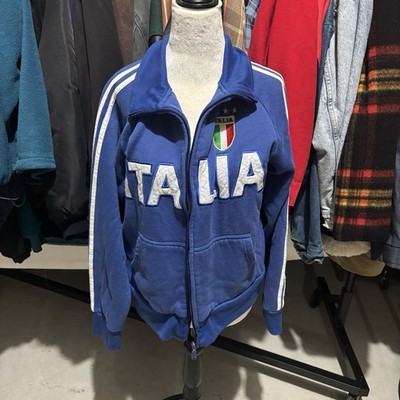 Italia Jacket Mens Medium Blue Soccer Venice Collection Full Zip