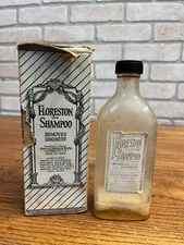 Antique 1920s Floreston Shampoo Barber Bottle Hiscox Chemical Patchogue NY
