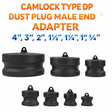 PP Camlock Type DP Dust Plug End Cap 3/4"–4" Cam & Groove Coupling