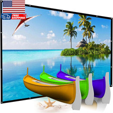300 Inch Projector Screen Portable Outdoor Movie Screen Big Size Folding HD Proj