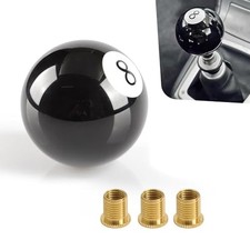 1 Pc 8 Billiard Ball Shift Knob Round Pool Ball Shift Knob With 3 Adapters 1 Pc 8 Billiard Ball Shift Knob Round Pool Ball Shift Knob With 3 Adapters
