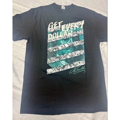 Flying Horse Get Every Dollar Graphic T-Shirt Black Size 3XL Brand New