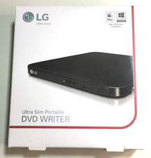 LG Ultra Slim Portable DVD Writer SP80 USB Compatible to Mac  Windows