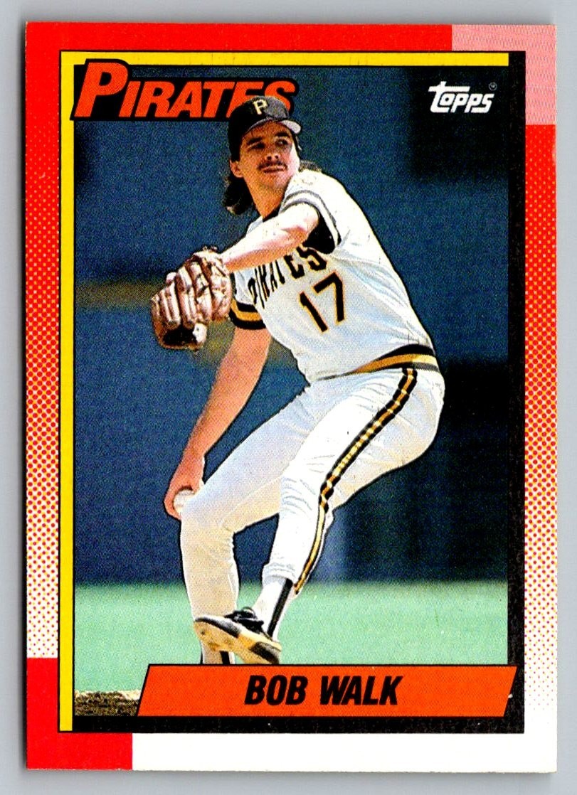 Bob Walk - 1990 Topps #754 - Pittsburgh Pirates Baseball Card