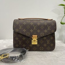Louis Vuitton Pochette Metis Monogram Crossbody Bag Brown Canvas