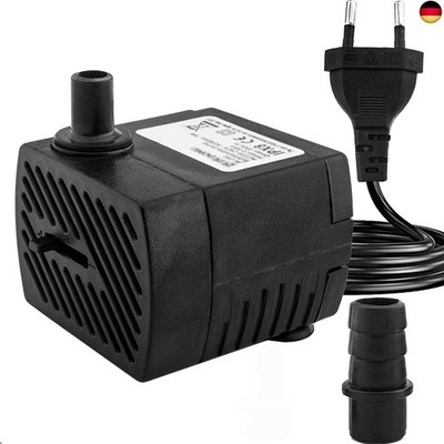 Mini Wasserpumpen(350L/H, 5W), Ultra Leise Aquarium pumpe mit hohem Hub, brunnen