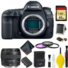 Canon EOS 5D Mark IV DSLR Camera Body Only Complete Kit Intl Model w/Canon EF