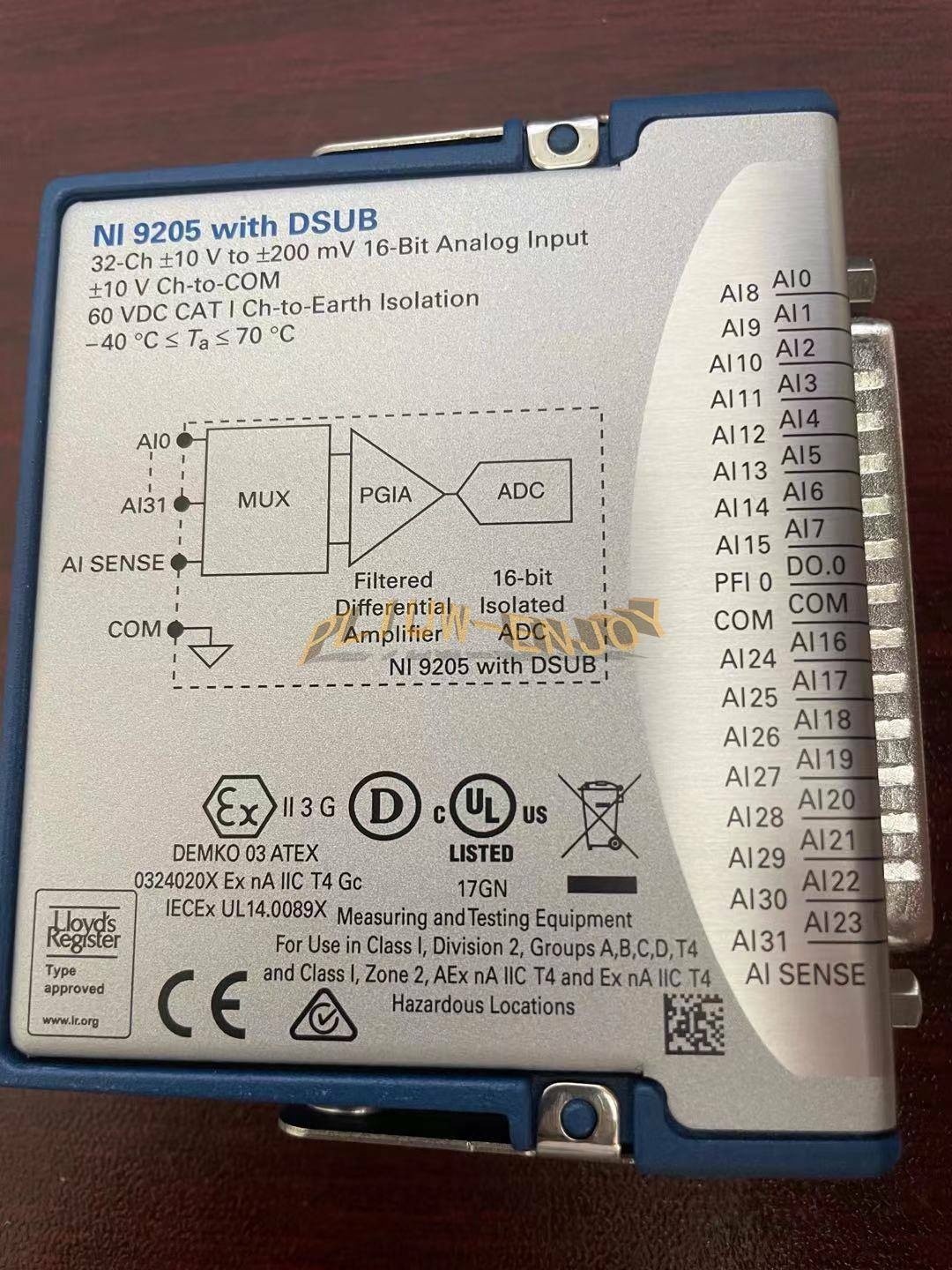 Used Tested INSTRUMENTS NI 9205 779357-01 Analog Input Module D-Sub *yt