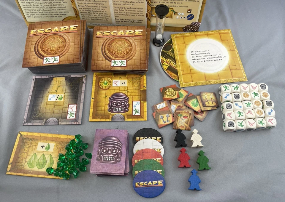 Escape The Curse Of The Temple & Modules 1 & 2 Queen Games 2012 Complete - Image 3 of 4