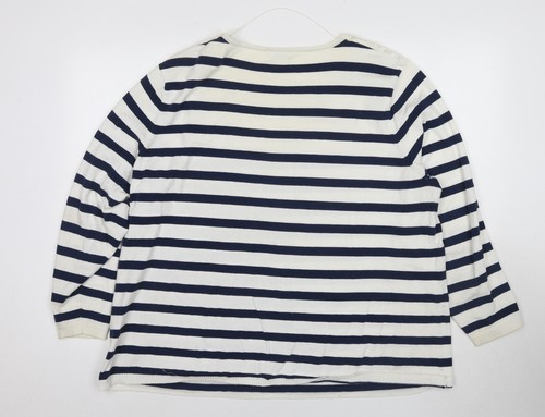 Damart Damen Pullover gestreift Rundhals - 2XL - Bild 2 von 12