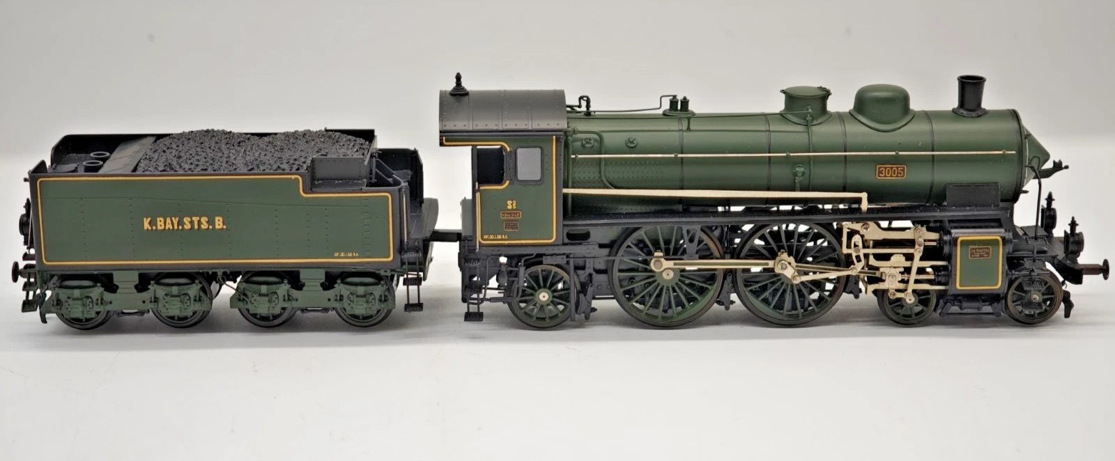 TMN Spur H0 22498 Bayerische Dampflok S 2/5 DC Rarität selten neuwertig in OVP - Bild 6 von 10
