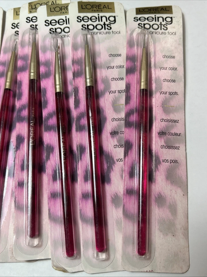 SIX L'Oreal Seeing Spots Manicura Arte en Uñas Herramienta Cepillo Loreal NUEVO Lote de 6 Foto 2 de 3
