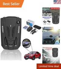 Elite KF V7 Radar Detector - 16 Bands, GPS Speed Tracking  Voice Alerts