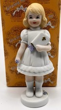 Enesco Porcelain Growing Up Blonde Girl Communion Figurine 515809