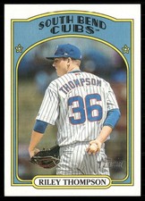 Riley Thompson 2021 Topps Heritage Minor League South Bend Cubs #12