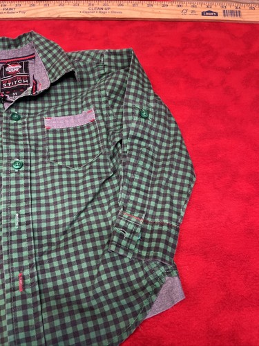 CAMISA NIÑO RETRO PUNTADA 3T MANGA LARGA ABOTONADA (c1.13) - Imagen 3 de 7