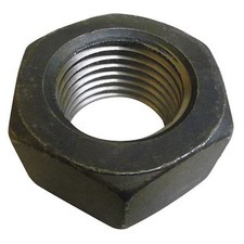 Zoro Select 301688G Hex Nut, 2-1/4"-12, Steel, Grade 8, Black Oxide, 1-15/16