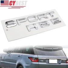Chrome Rear Trunk Lid Letter ' Sport HSE ' Emblem Liftgate Badge Sticker Decal