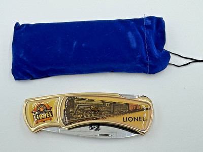 VINTAGE LIONEL CENTENNIAL 1900-2000 100TH ANNIVERSARY POCKET KNIFE W/ POUCH
