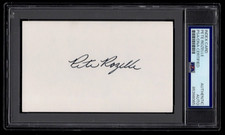 PETE ROZELLE SIGNED PSA/DNA INDEX CARD AUTOGRAPHED FOOTBALL NFL HOF COMMISSIONER