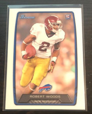 2013 Bowman ROBERT WOODS Rookie Card RC #204 Bills