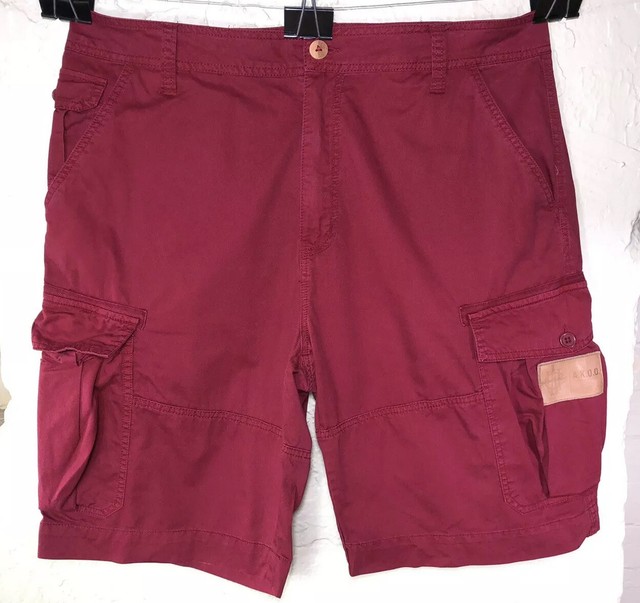 Akoo Brand Red Cargo Shorts 7 Pockets Sz 38 FOX | eBay