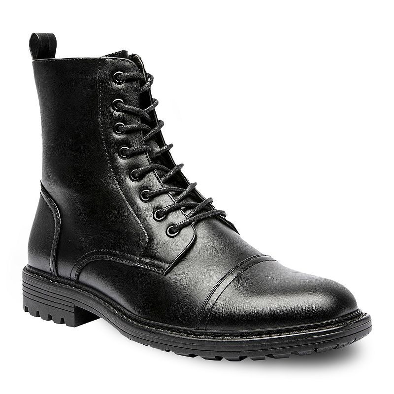 Nick‎ Graham Brave Combat Boots Mens 8.5 Black NWT BRAVE-BLACK-8.5 Nick Graham Brave Black Lace-Up Boots – Men main image 4