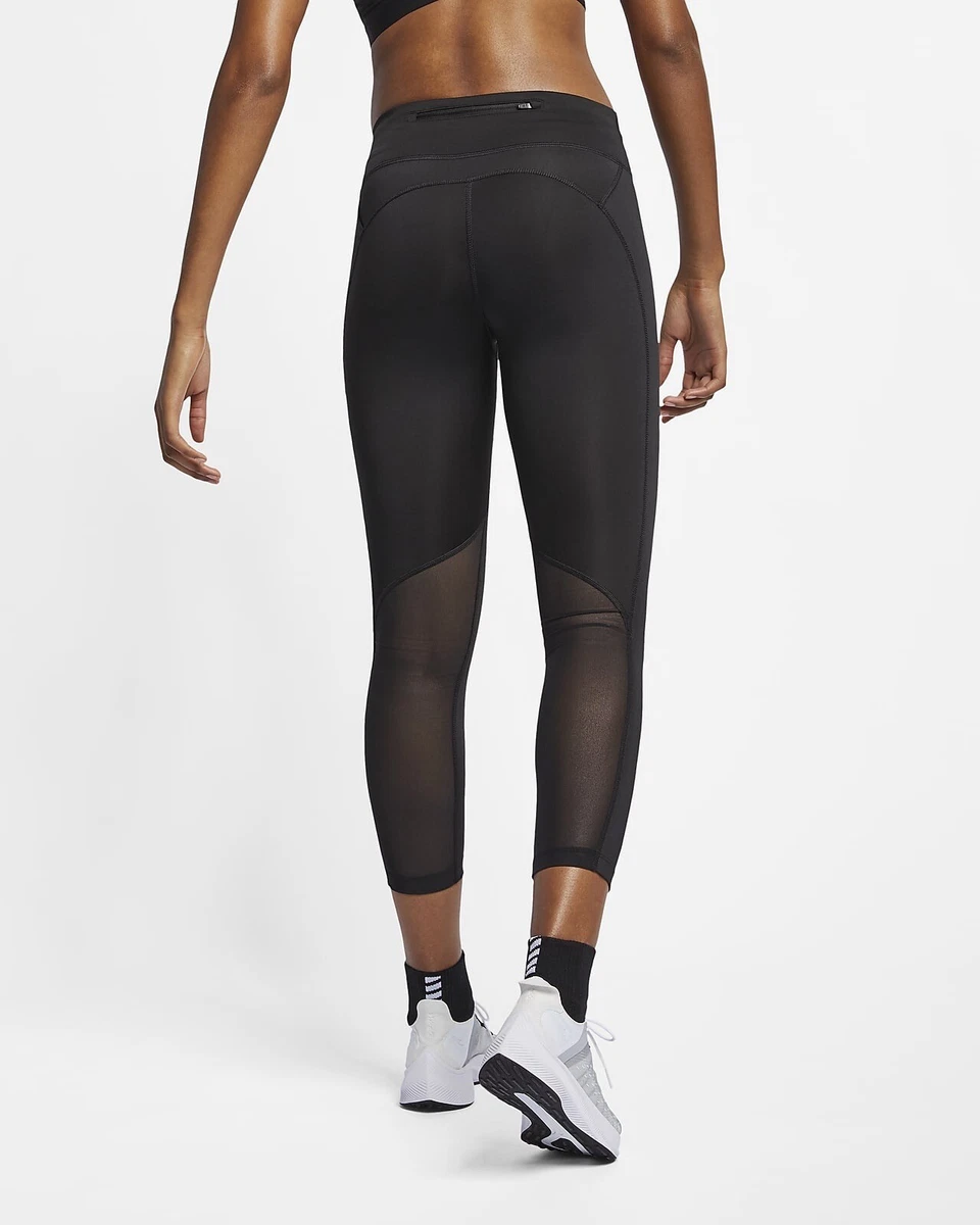 Nike Fast Women's Mid-Rise Crop Running Leggings.