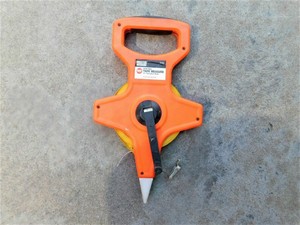 Master Mechanic Open Reel 100 Foot Tape Measure Fiberglass Blade Nice Ebay