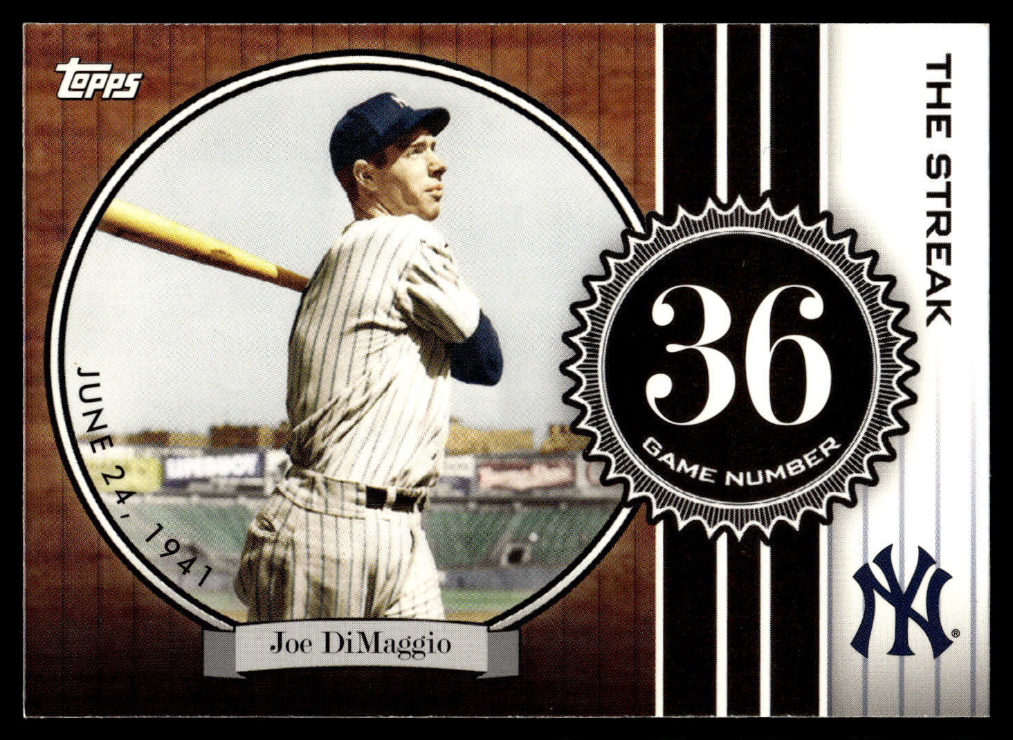 2007 Topps #JD26 Joe DiMaggio Joe DiMaggio: The Streak