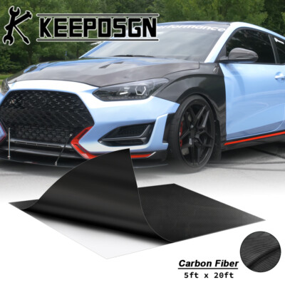 For Hyundai CARBON FIBER Vinyl Wrap Film Sticker Decal Sheet Roll Paint Protect