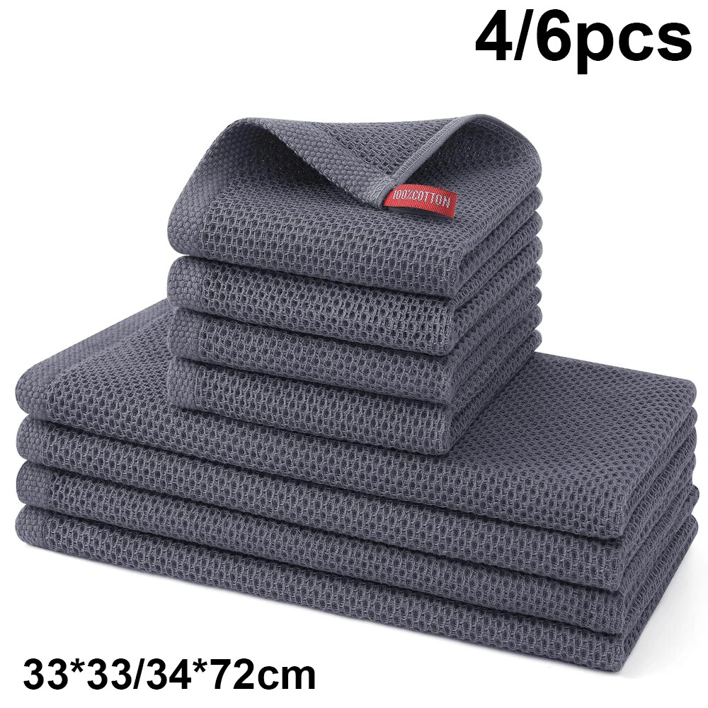 Kitchen Towel 100% Cotton Dishcloth Kitchen Cloth Super Absorbent Quick Drying