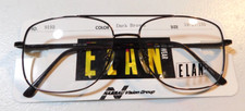Vintage ELAN 9193 Dark Brown 59/17 Dbl Bridge Metal Eyeglass Frame NOS  235