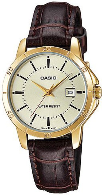 casio leather watches