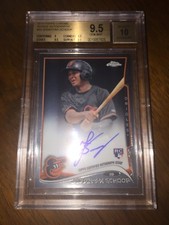 2014 Topps Chrome Jonathan SCHOOP auto rookie BGS 9.5/10 ORIOLES