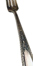 Victorian Fork Silver Plate Oneida LTD WM A Rogers A1+ Vintage Motif Art Nouveau