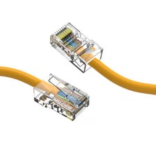 4Ft CAT6 UTP Ethernet Network Non Booted Cable Yellow