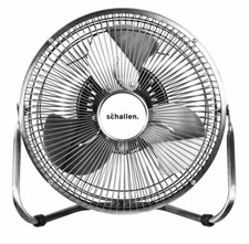 Schallen Chrome 9" High Velocity Cold Air Circulator Adjustable Floor & Desk Fan