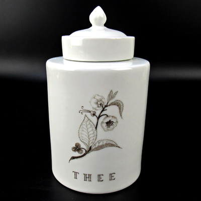 Fürstenberg Porzellan Teedose Spruch Weisheit Tien Yi-Heng Tea Caddy Vintage