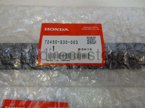 Par de moldeo de ventana de puerta delantera genuino Honda 96-01 PRELUDE BB6 BB8 SIR FABRICANTE DE EQUIPOS ORIGINALES - Imagen 2 de 7