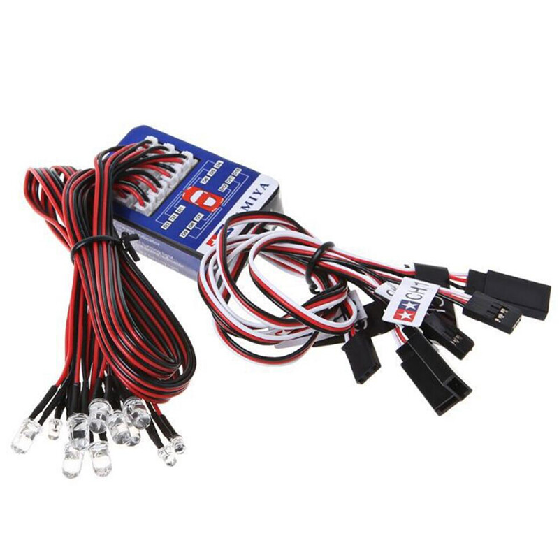 12 LED Light Steering System Lighting Kit fit for TAMIYA TT-01