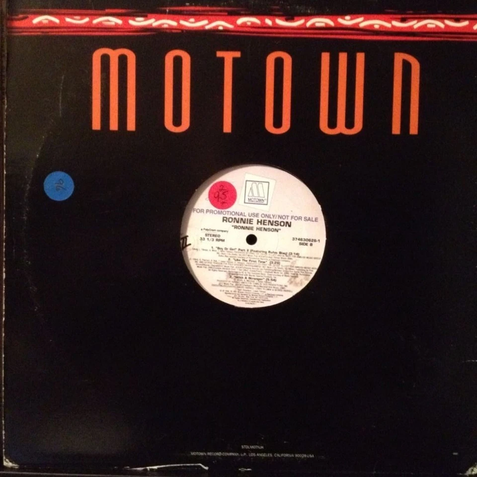 [ROCK/POP]~EXC LP~EP~RONNIE HENSON~Self Titled ~[1998 Motown Promo]~ Foto 4 de 4