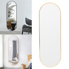 Extra Wide Tall Full Length Mirror Large Oval Metal Framed Wall Mounted Mirrors