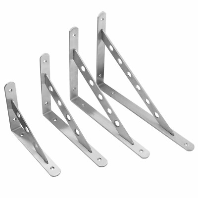 Edelstahl Regalträger Set Regalhalter Regalwinkel Regal Wandregal Winkel Konsole