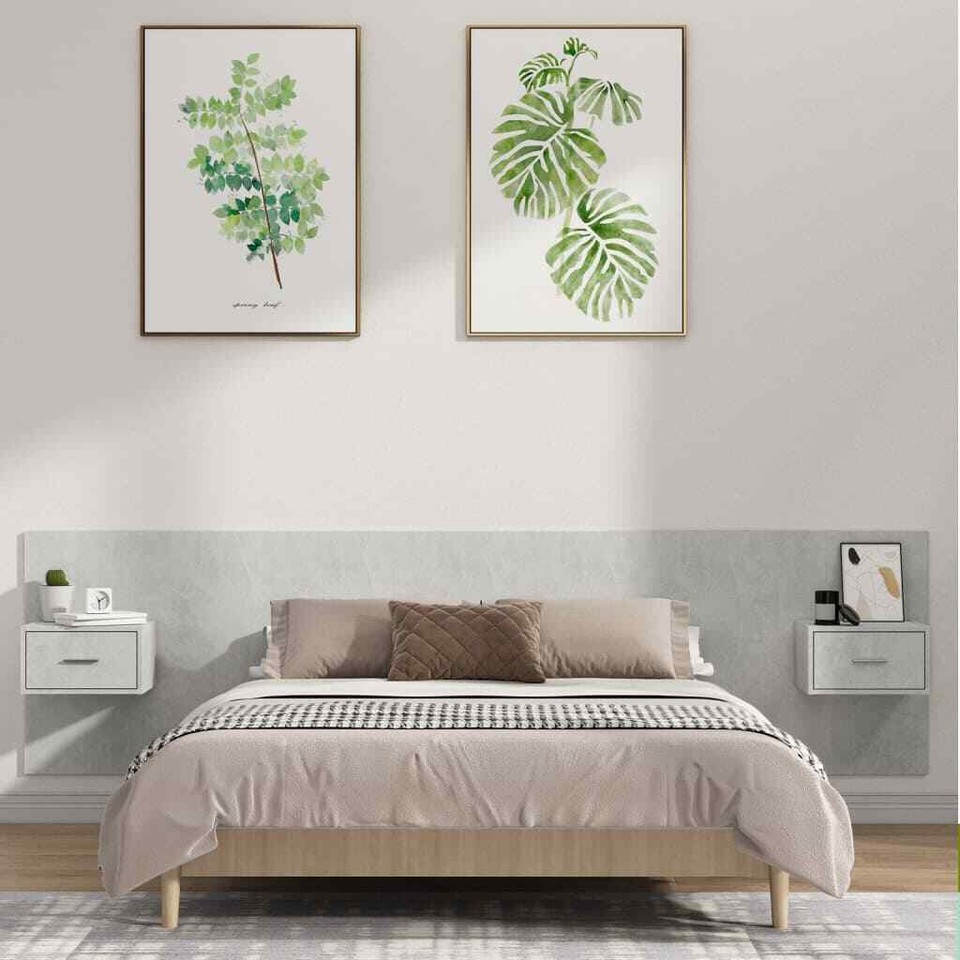 Bed Headboard with Bed Header Bed Engineered Wood