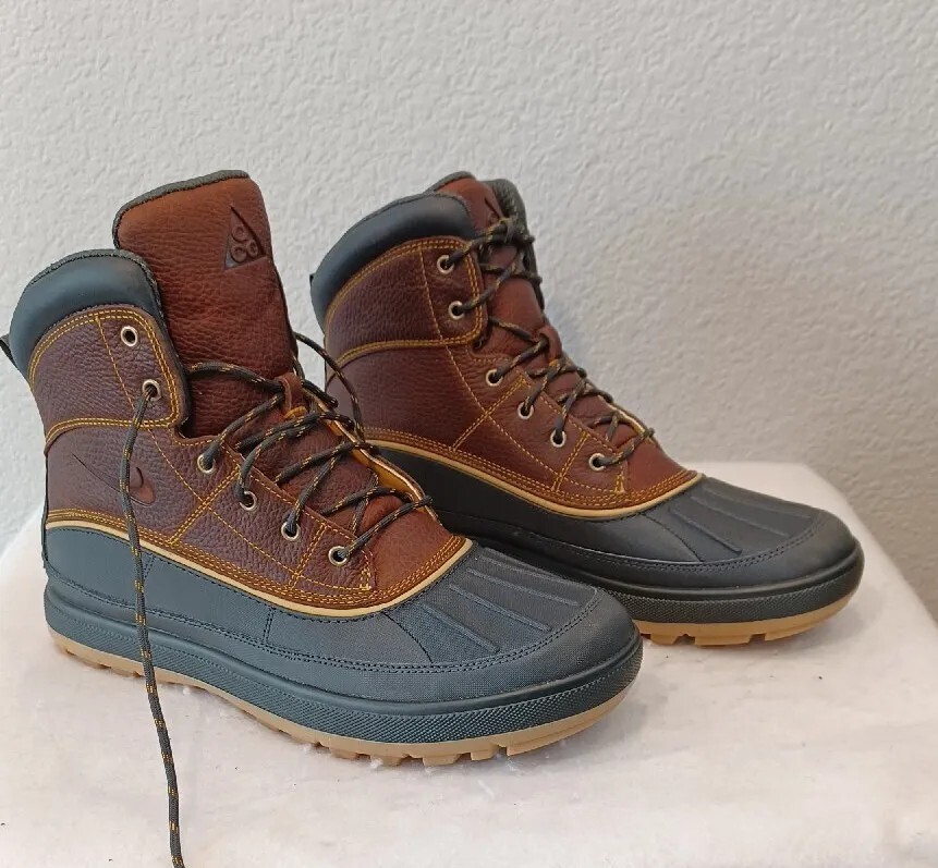 New Men’s Nike ACG Woodside II 2 Leather Winter Duck Boots (525393 770) Size 11 eBay
